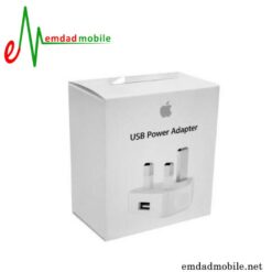 قیمت خریدآداپتور شارژر اصلی اپل 1 آمپر و 5 ولت - Apple iPhone 4 & 4s 3Pin MD812